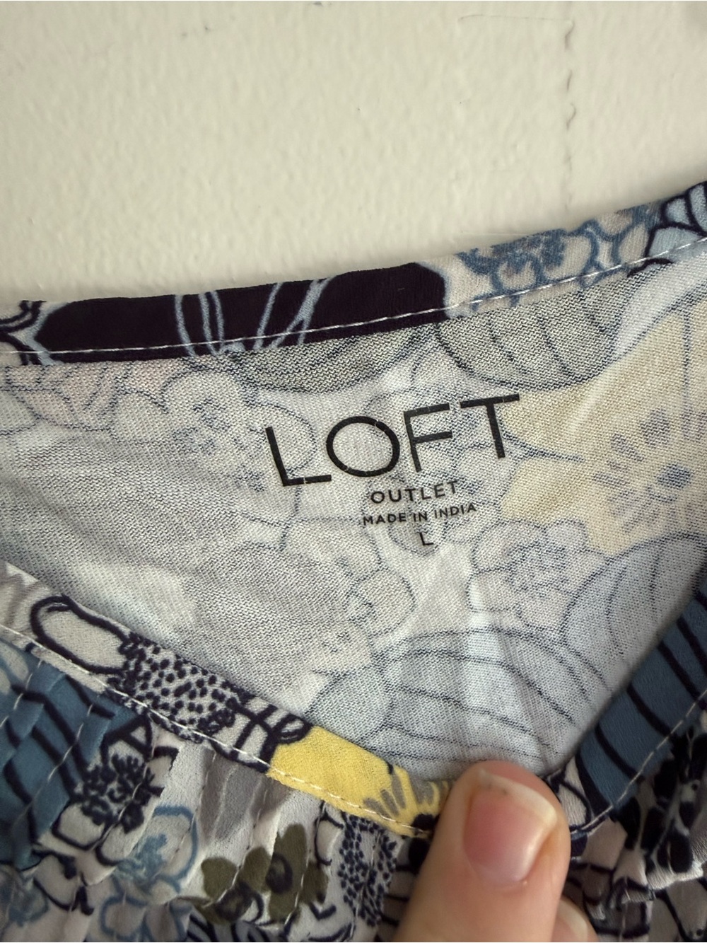 LOFT Floral Smocked Spaghetti-Strap Camisole - Blue, Olive, Pink, Yellow - Picture 3 of 5